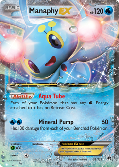 Manaphy-EX - Rare Holo EX