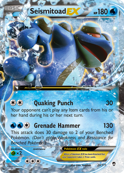 Seismitoad-EX - Rare Holo EX