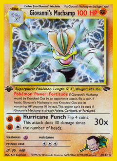 Giovanni's Machamp - Rare Holo