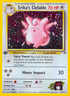 Erika's Clefable - Rare Holo