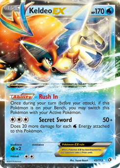 Keldeo-EX - Rare Holo EX