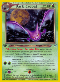 Dark Crobat - Rare Holo