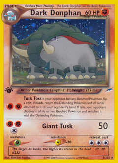 Dark Donphan - Rare Holo