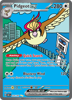 Pidgeot ex - Special Illustration Rare