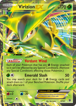 Virizion-EX - Rare Holo EX