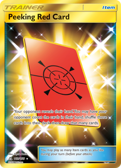 Peeking Red Card - Rare Secret
