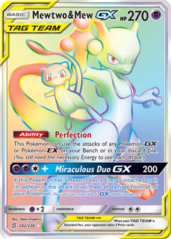 Mewtwo & Mew-GX - Rare Rainbow