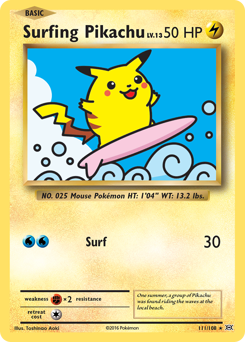 Surfing Pikachu - Rare Secret